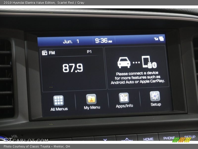 Scarlet Red / Gray 2019 Hyundai Elantra Value Edition