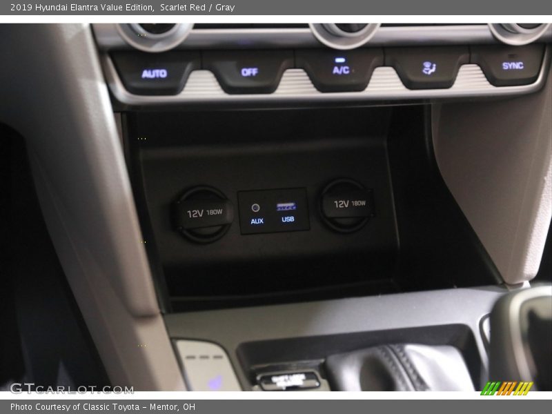 Scarlet Red / Gray 2019 Hyundai Elantra Value Edition