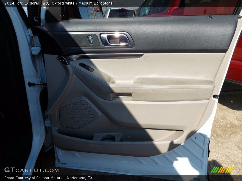 Oxford White / Medium Light Stone 2014 Ford Explorer FWD