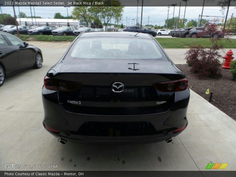 Jet Black Mica / Black 2021 Mazda Mazda3 Select Sedan