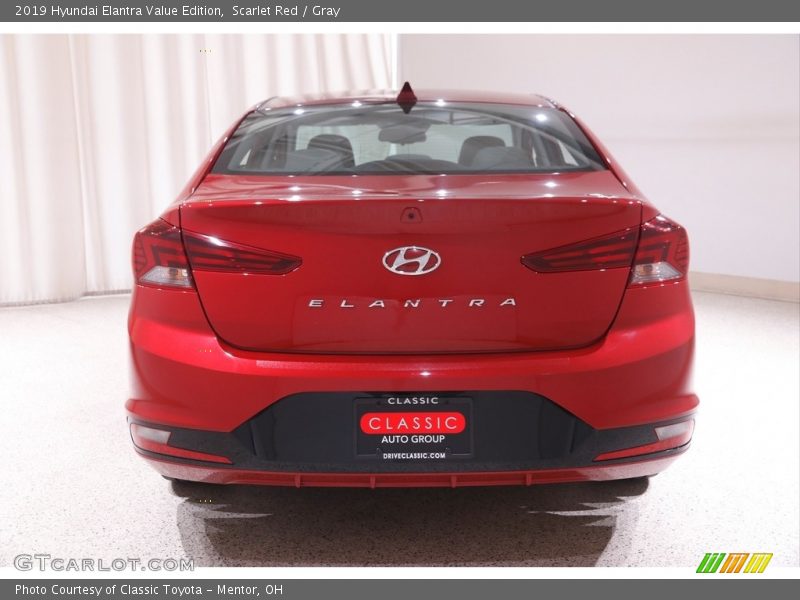Scarlet Red / Gray 2019 Hyundai Elantra Value Edition
