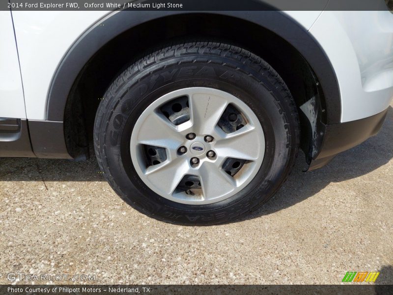 Oxford White / Medium Light Stone 2014 Ford Explorer FWD