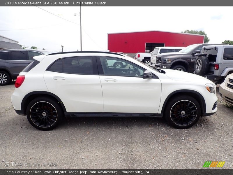Cirrus White / Black 2018 Mercedes-Benz GLA 250 4Matic