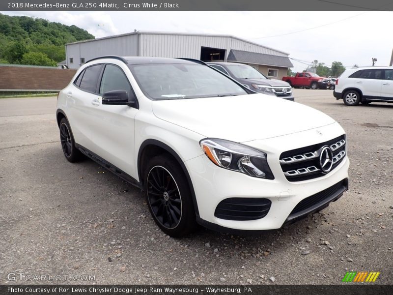 Cirrus White / Black 2018 Mercedes-Benz GLA 250 4Matic