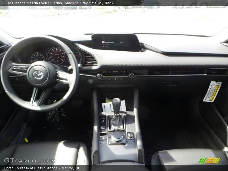 Machine Gray Metallic / Black 2021 Mazda Mazda3 Select Sedan