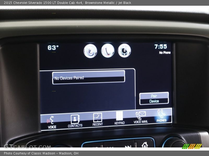 Brownstone Metallic / Jet Black 2015 Chevrolet Silverado 1500 LT Double Cab 4x4