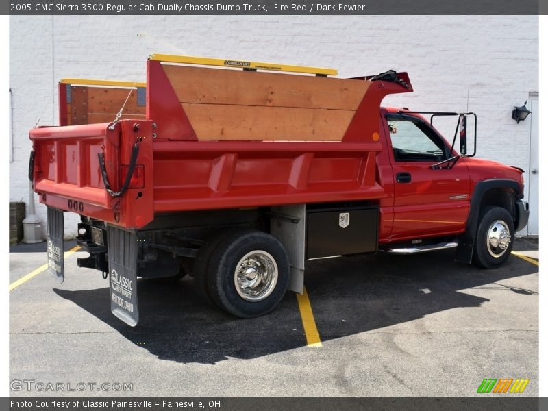 Fire Red / Dark Pewter 2005 GMC Sierra 3500 Regular Cab Dually Chassis Dump Truck