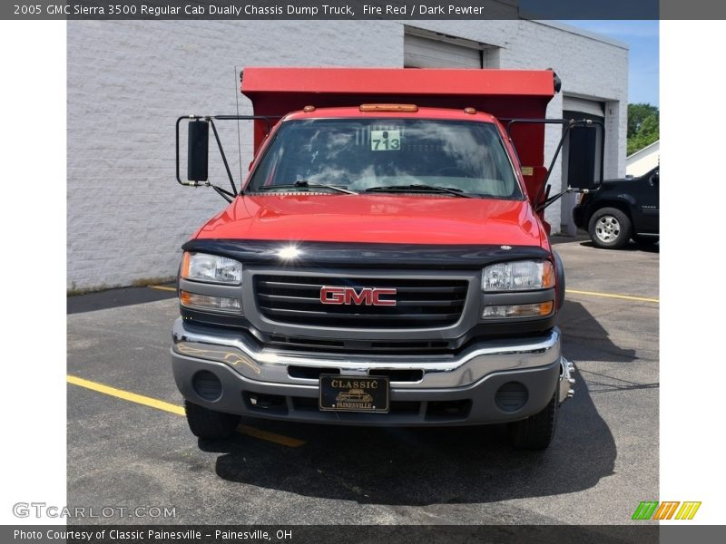Fire Red / Dark Pewter 2005 GMC Sierra 3500 Regular Cab Dually Chassis Dump Truck