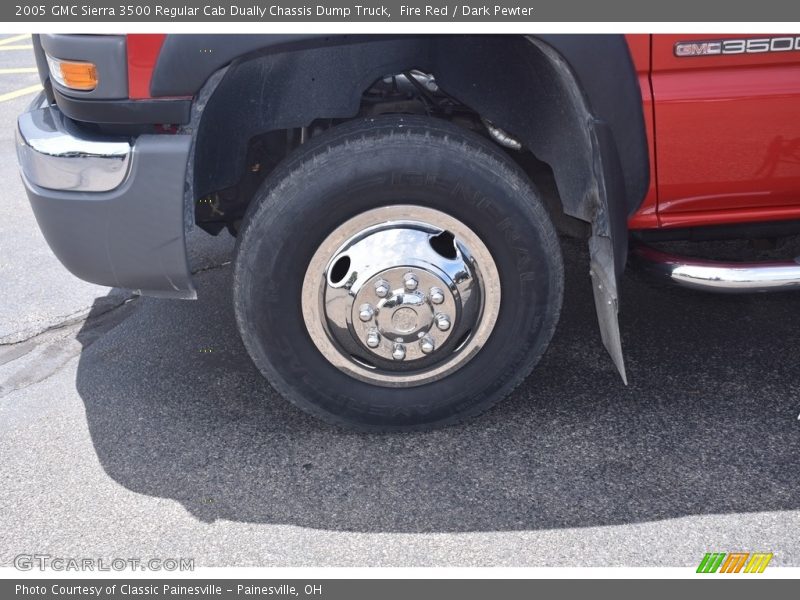 Fire Red / Dark Pewter 2005 GMC Sierra 3500 Regular Cab Dually Chassis Dump Truck