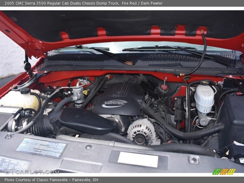 Fire Red / Dark Pewter 2005 GMC Sierra 3500 Regular Cab Dually Chassis Dump Truck