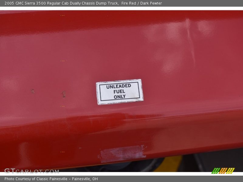 Fire Red / Dark Pewter 2005 GMC Sierra 3500 Regular Cab Dually Chassis Dump Truck