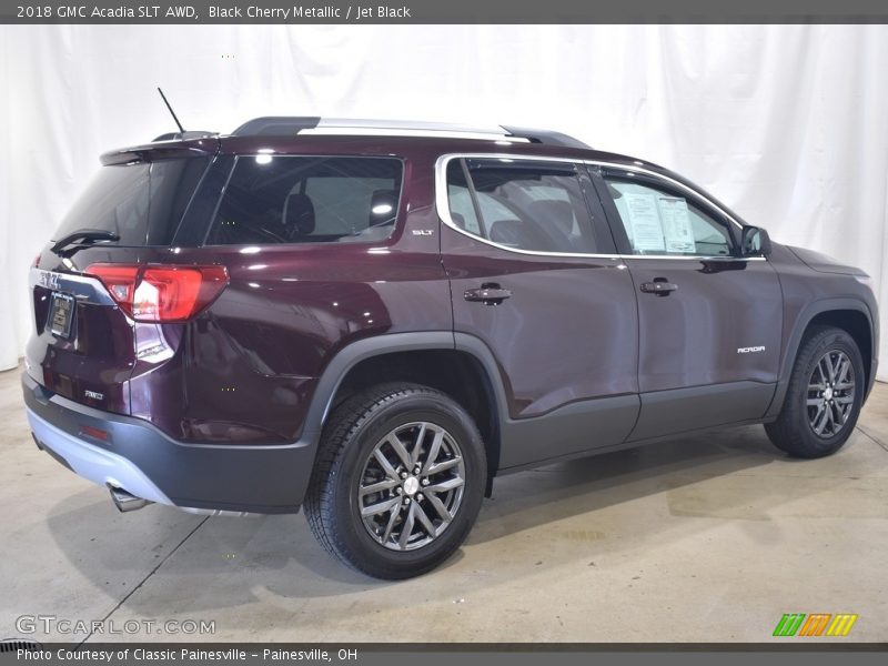 Black Cherry Metallic / Jet Black 2018 GMC Acadia SLT AWD