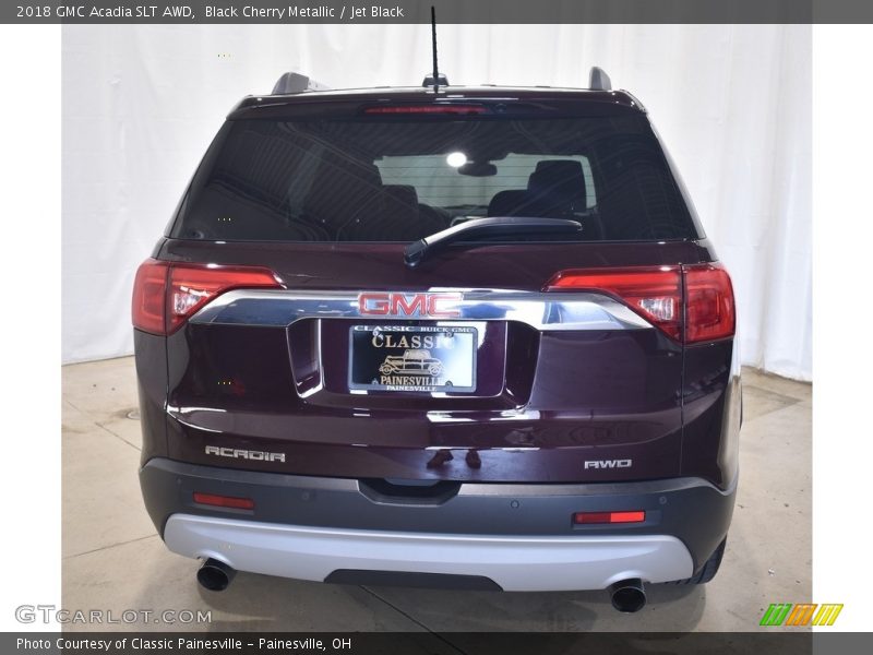 Black Cherry Metallic / Jet Black 2018 GMC Acadia SLT AWD