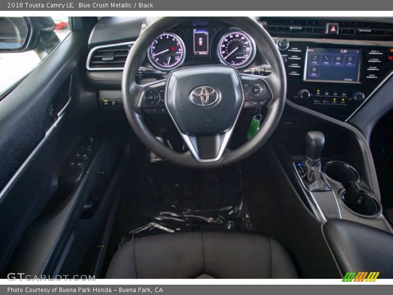 Blue Crush Metallic / Black 2018 Toyota Camry LE
