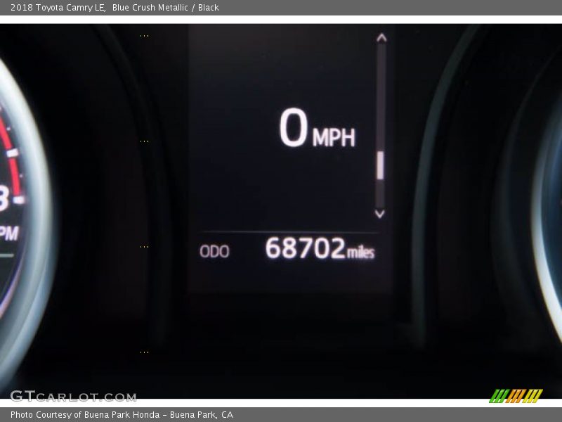Blue Crush Metallic / Black 2018 Toyota Camry LE