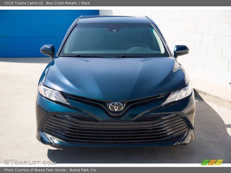 Blue Crush Metallic / Black 2018 Toyota Camry LE