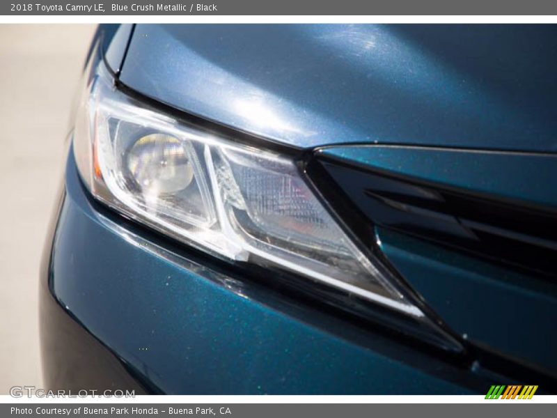 Blue Crush Metallic / Black 2018 Toyota Camry LE