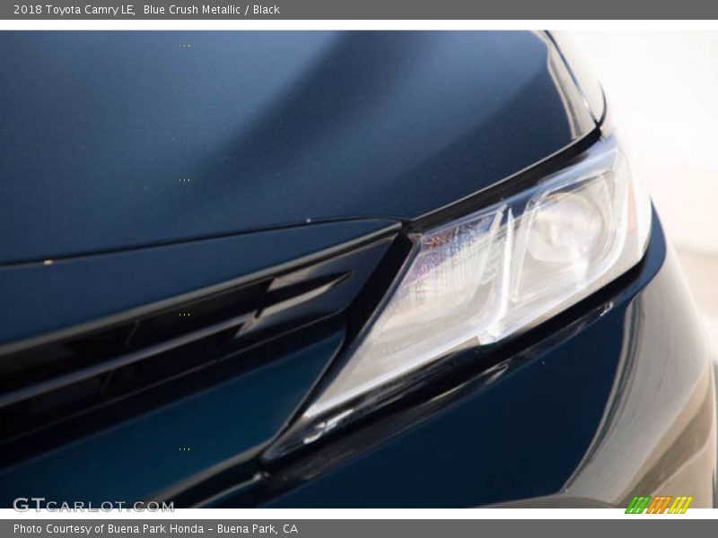 Blue Crush Metallic / Black 2018 Toyota Camry LE