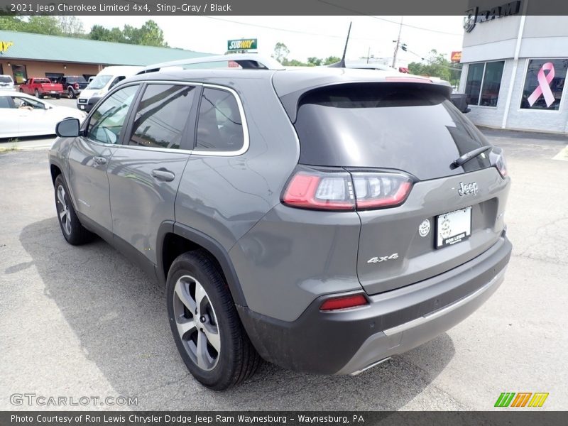 Sting-Gray / Black 2021 Jeep Cherokee Limited 4x4