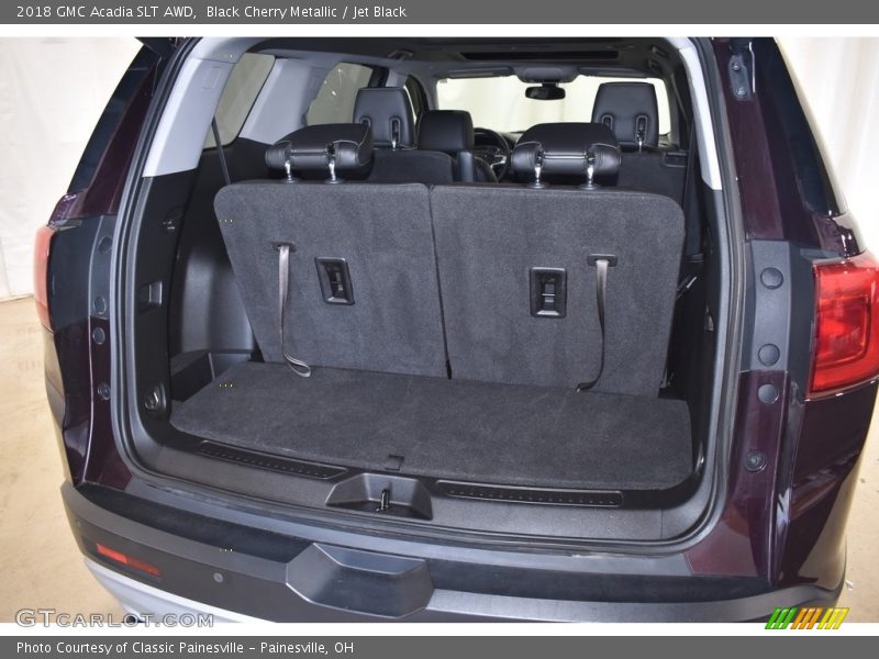 Black Cherry Metallic / Jet Black 2018 GMC Acadia SLT AWD