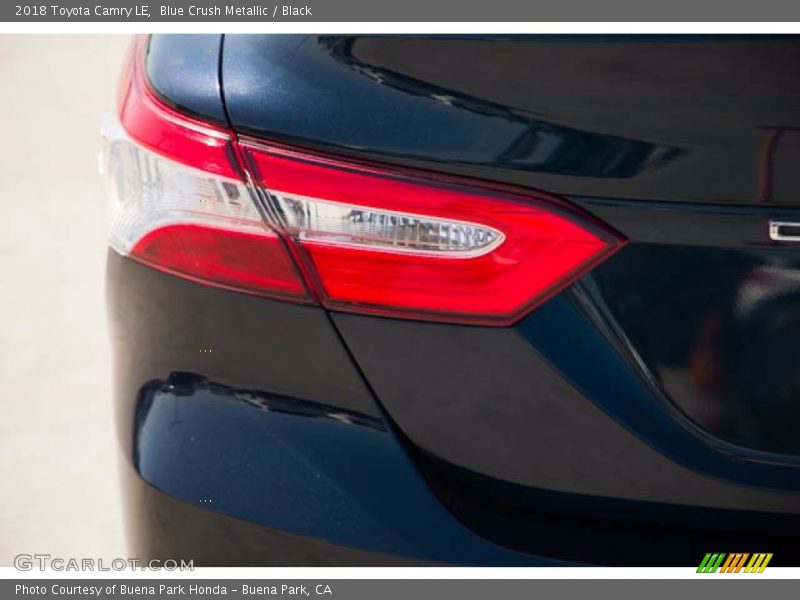 Blue Crush Metallic / Black 2018 Toyota Camry LE