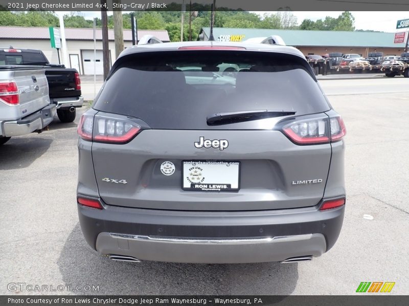 Sting-Gray / Black 2021 Jeep Cherokee Limited 4x4