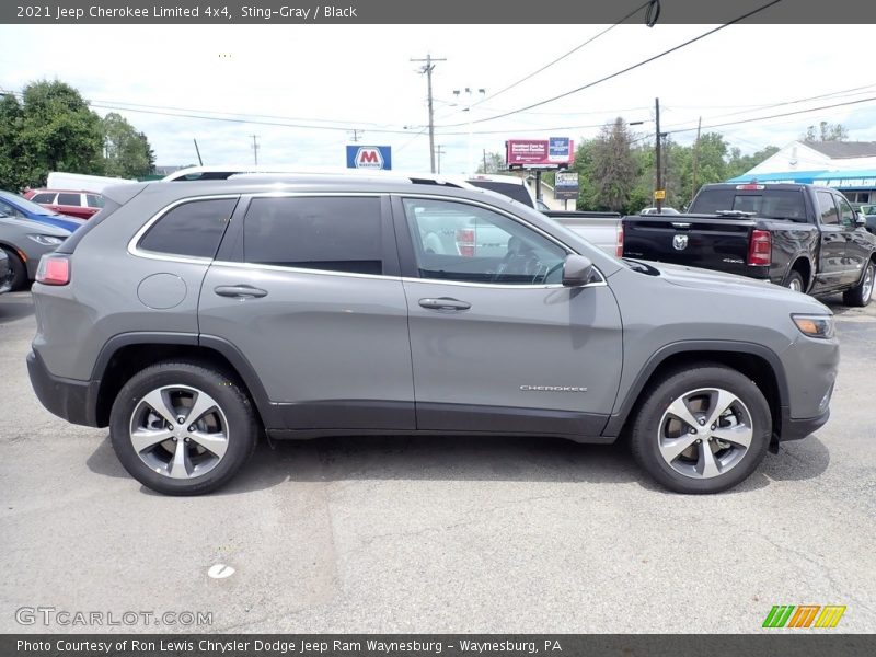 Sting-Gray / Black 2021 Jeep Cherokee Limited 4x4