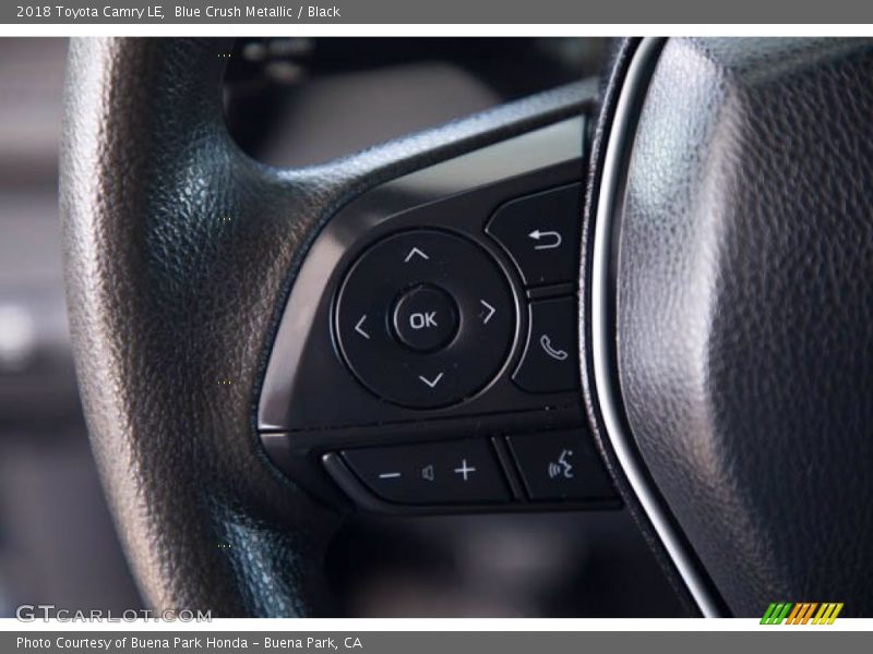Blue Crush Metallic / Black 2018 Toyota Camry LE