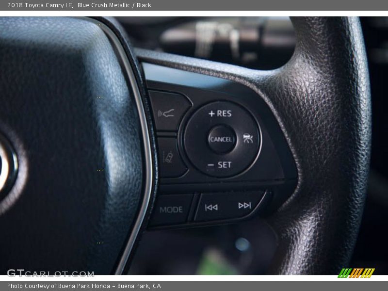 Blue Crush Metallic / Black 2018 Toyota Camry LE