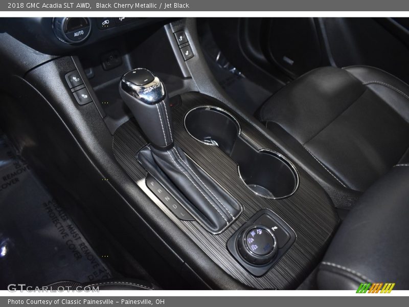Black Cherry Metallic / Jet Black 2018 GMC Acadia SLT AWD