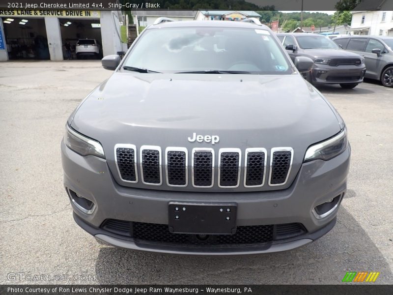 Sting-Gray / Black 2021 Jeep Cherokee Limited 4x4