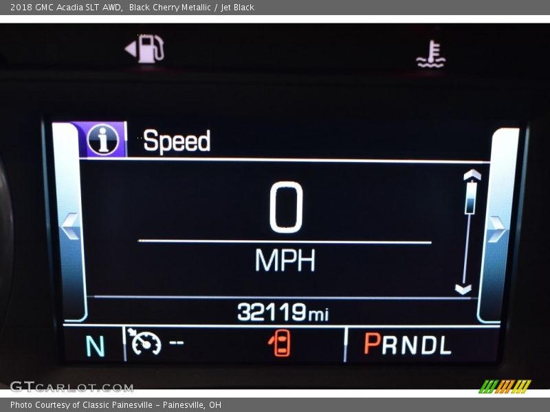 Black Cherry Metallic / Jet Black 2018 GMC Acadia SLT AWD