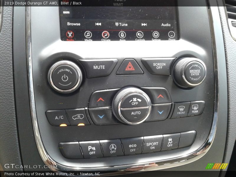 Billet / Black 2019 Dodge Durango GT AWD