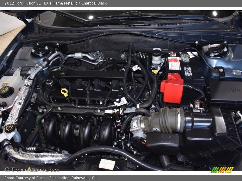 Blue Flame Metallic / Charcoal Black 2012 Ford Fusion SE