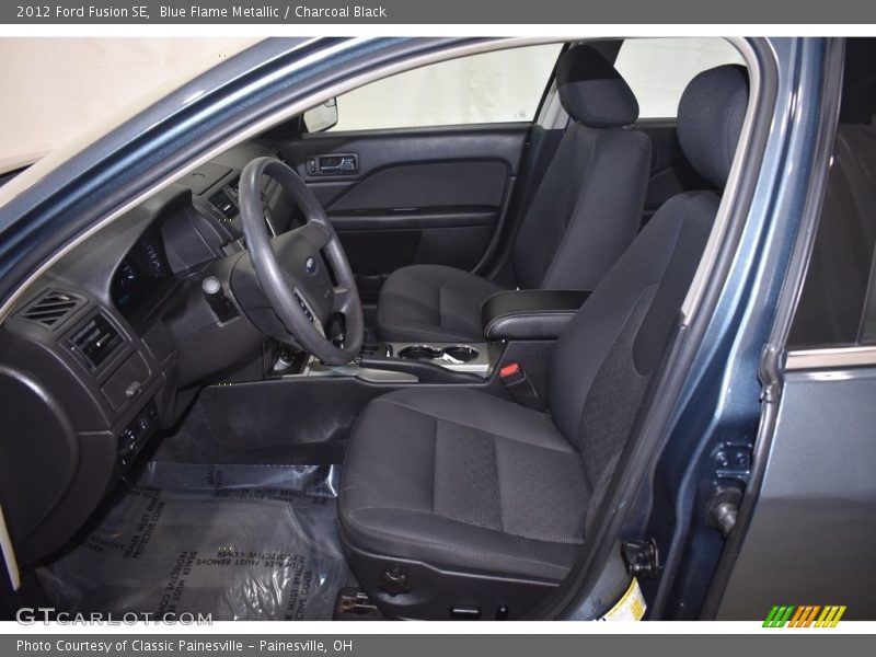 Blue Flame Metallic / Charcoal Black 2012 Ford Fusion SE