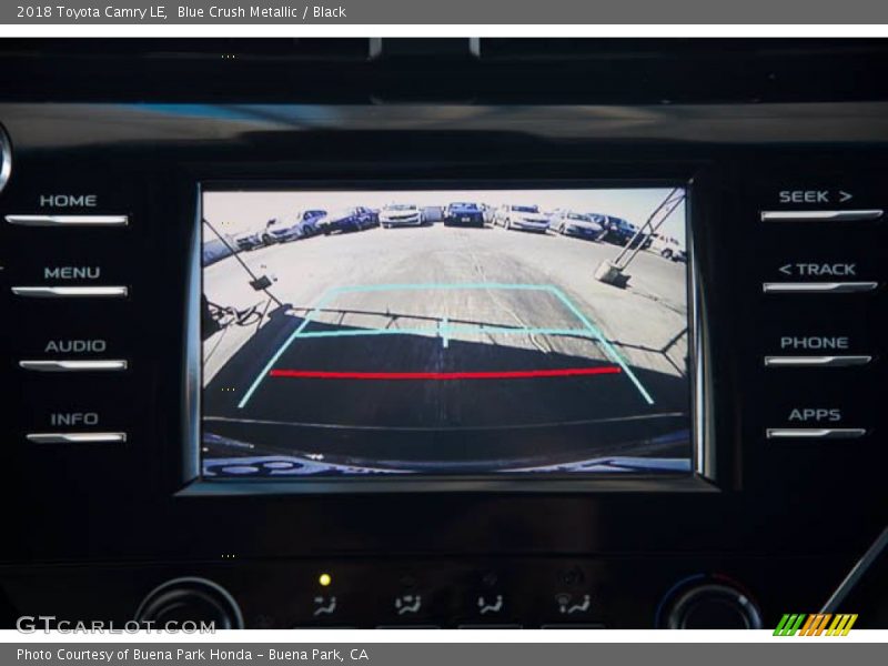 Blue Crush Metallic / Black 2018 Toyota Camry LE