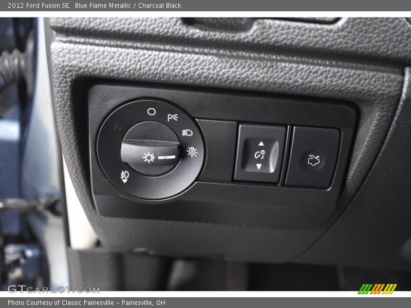 Blue Flame Metallic / Charcoal Black 2012 Ford Fusion SE
