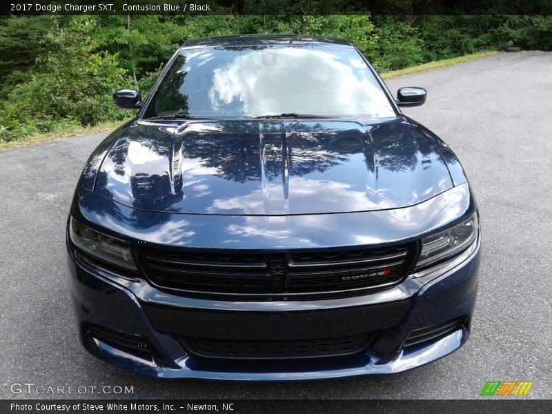 Contusion Blue / Black 2017 Dodge Charger SXT