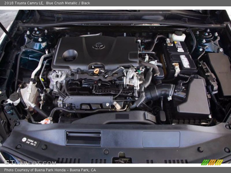 Blue Crush Metallic / Black 2018 Toyota Camry LE