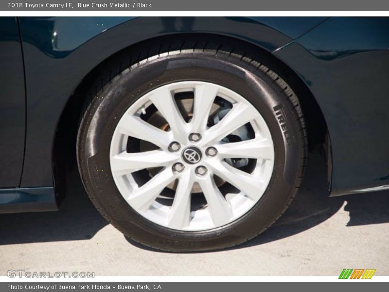 Blue Crush Metallic / Black 2018 Toyota Camry LE