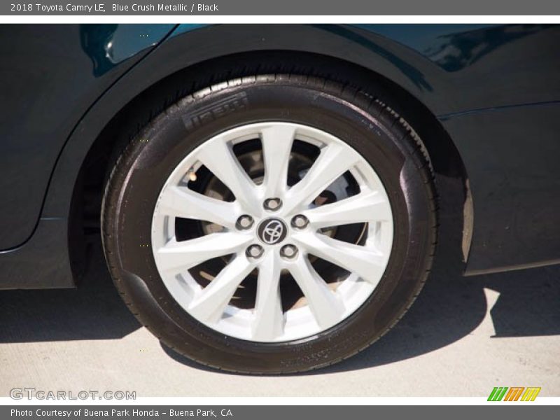 Blue Crush Metallic / Black 2018 Toyota Camry LE