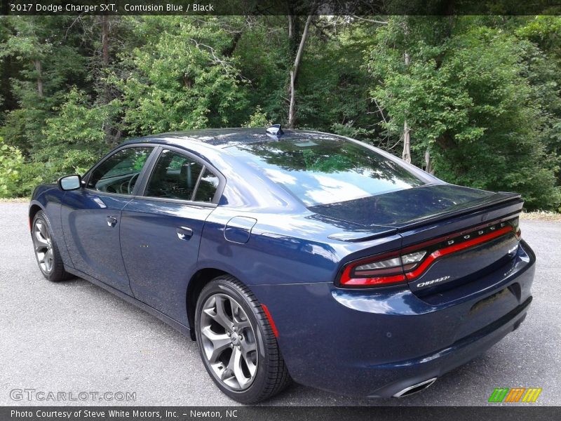 Contusion Blue / Black 2017 Dodge Charger SXT