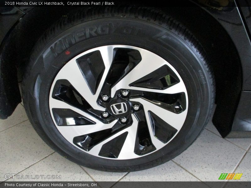 Crystal Black Pearl / Black 2018 Honda Civic LX Hatchback