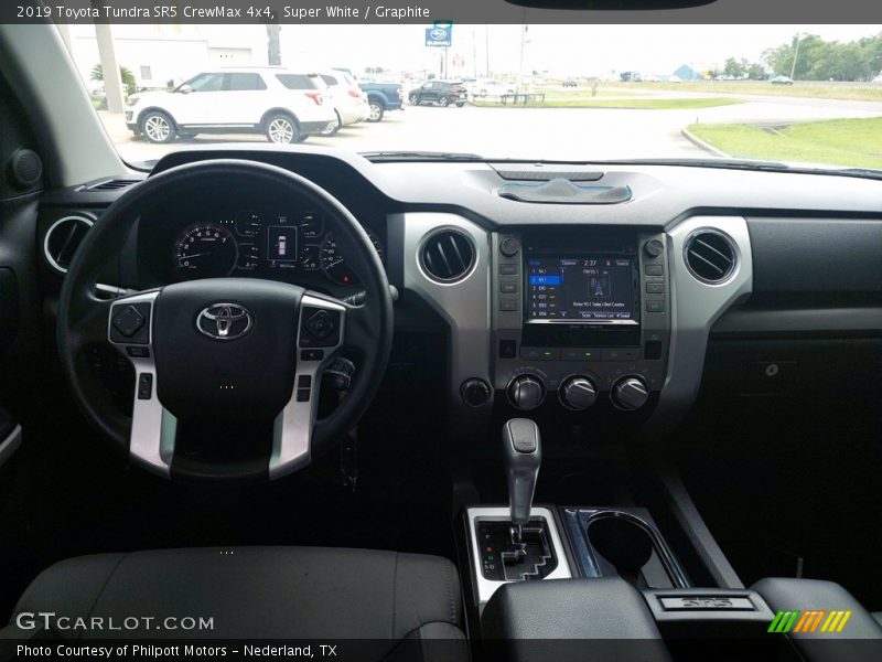 Super White / Graphite 2019 Toyota Tundra SR5 CrewMax 4x4