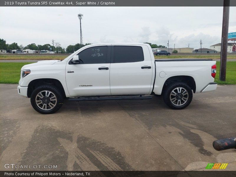 Super White / Graphite 2019 Toyota Tundra SR5 CrewMax 4x4