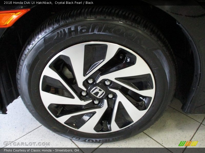 Crystal Black Pearl / Black 2018 Honda Civic LX Hatchback
