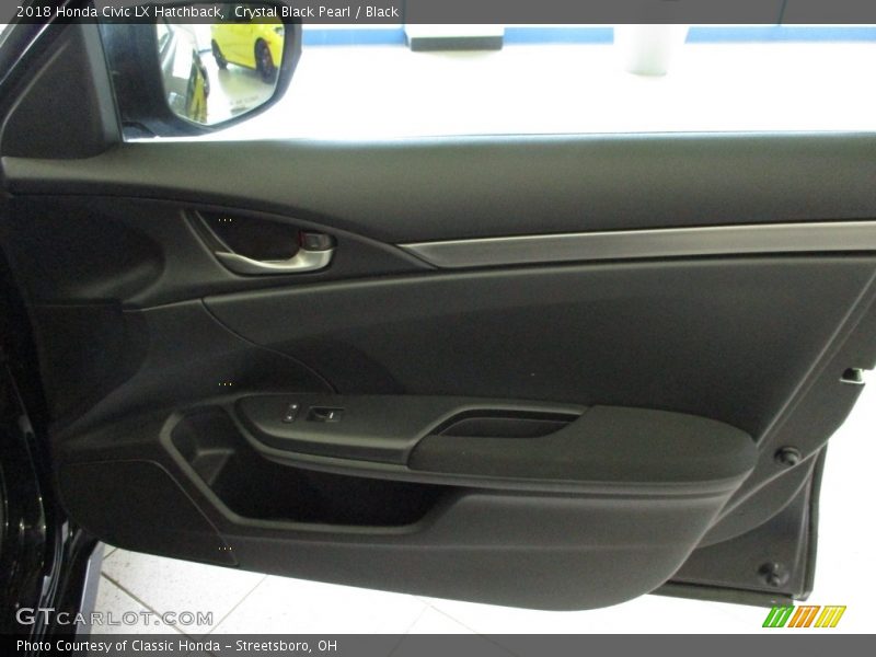 Crystal Black Pearl / Black 2018 Honda Civic LX Hatchback
