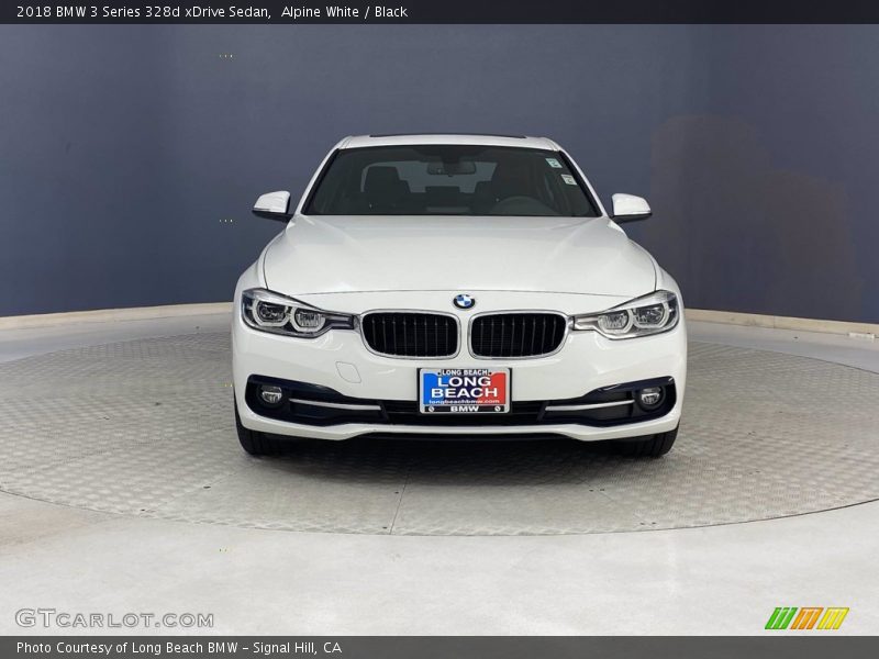 Alpine White / Black 2018 BMW 3 Series 328d xDrive Sedan