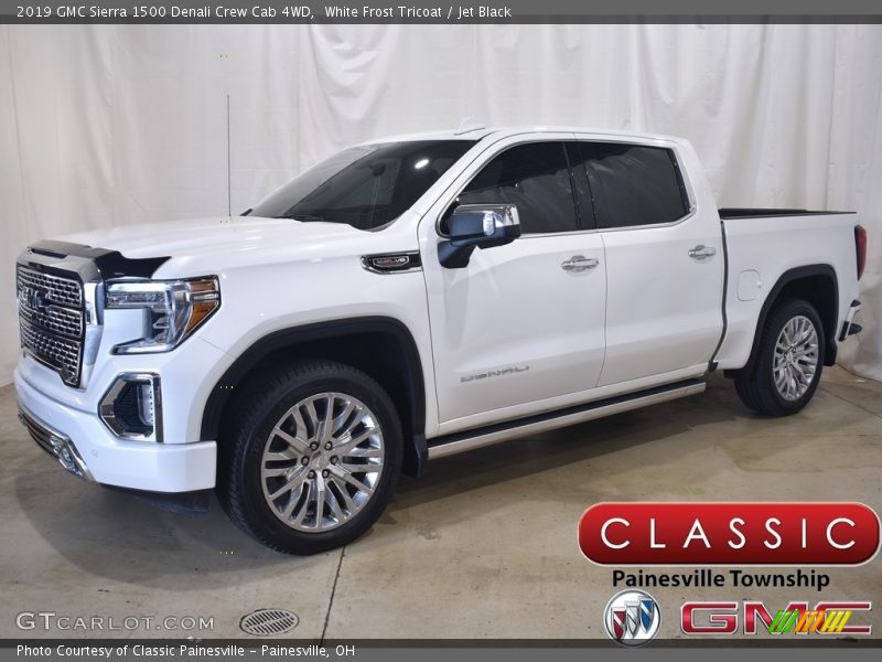 White Frost Tricoat / Jet Black 2019 GMC Sierra 1500 Denali Crew Cab 4WD