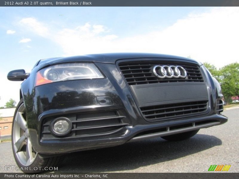 Brilliant Black / Black 2012 Audi A3 2.0T quattro